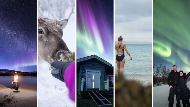 Best place to experience northern lights in Finnish Lapland and adventure in Northern Norway